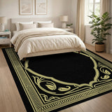 Traditional Persian Ornate Gold Border Traditional Persian Rug