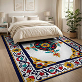Multi-color and Patterns Ornate Traditional Persian Medallion Rug