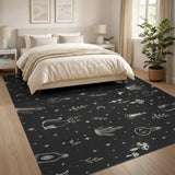 Mystic Cat Crystal Area Rug