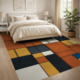 Bold Geometric Block Area Rug