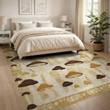 Whimsical Mushroom Meadow Area Rug