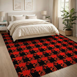 Classic Red Classic Red Black Buffalo Plaid Area Rug