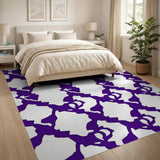 Geometric Modern Purple Geometric Modern Area Rug
