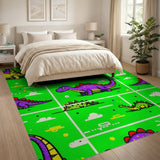 Cartoon Dinosaur Kids Area Rug