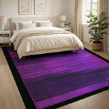 Purple Gradient Stripe Area Rug