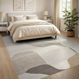 Abstract Area Abstract Organic Beige Neutral Area Rug