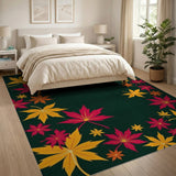 Autumn Maple Leaves Area Rug