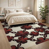 Rusty Chain Clover Area Rug