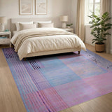 Multi-color and Patterns Geometric Modern Vibrant Multi-Color Geometric Striped Area Rug