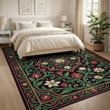 Opulent Traditional Persian Floral Area Rug