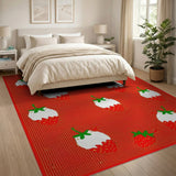 Strawberry Splash Red Area Rug
