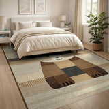 Adorable Patchwork Bear Kids Area Rug