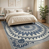 Blue Mandala Persian Area Rug