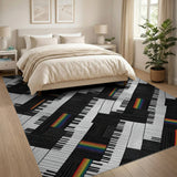 Woven Piano Keys Area Rug