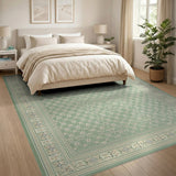Sage Green Traditional Persian Area Rug