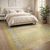 Gold Leaf Persian Area Rug