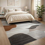 Abstract Area Abstract Organic Neutral Area Rug