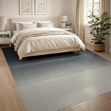 Black to White Ombre Gradient Area Rug