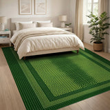 Green Green Crocodile Scale Area Rug