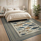 Whimsical School of Fish Area Rug