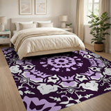 Purple Mandala Persian No. 2 Area Rug