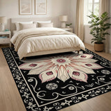 Traditional Persian Ornate Pink Medallion Persian Area Rug