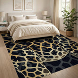 Geometric Giraffe Print Area Rug