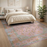 Pink Floral Vintage No. 24 Area Rug