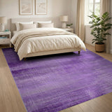 Purple Distressed Vintage Area Rug