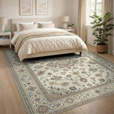 Ivory Traditional Persian Area Rug