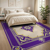 Purple Ornate Mandala Persian Rug
