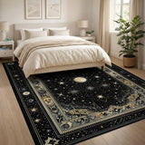 Celestial Moon Stars Persian Area Rug