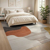 Abstract Area Abstract Wave Multi-Color Area Rug