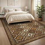 Heritage Tribal Tiki Diamond Pattern Rug