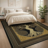 Gold Celtic Tree of Life Area Rug