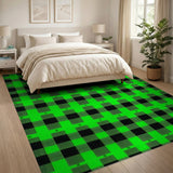 Shamrock Buffalo Check Green Black Area Rug