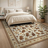 Adorable Woodland Bear Forest Rug