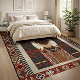 Longhorn Bull Southwestern Area Rug