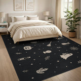 Halloween Icons Washable Area Rug