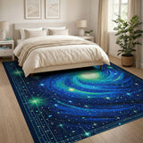 Starry Galaxy Vortex Area Rug