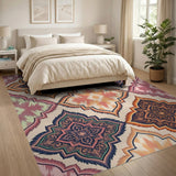Intricate Multi-Color Persian Medallion Area Rug