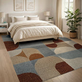 Abstract Arced Geometric Area Rug