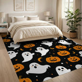 Cute Kawaii Ghosts Pumpkins Halloween Rug