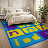 Colorful Kids Alphabet Learning Rug