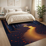 Golden Path Enchanted Forest Area Rug