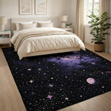 Abstract Area Purple Nebula Cosmic Area Rug