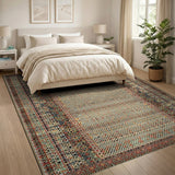Intricate Multi-Color Geometric Area Rug