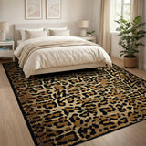 Fierce Leopard Print Area Rug - Boho Chic