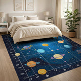 Cosmic Planets Kids Area Rug