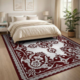 Ornate Red Persian Area Rug